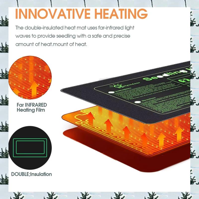 Seedling Heat Pad - ABLG Reptile Heating Pad 10X20.75 Inch