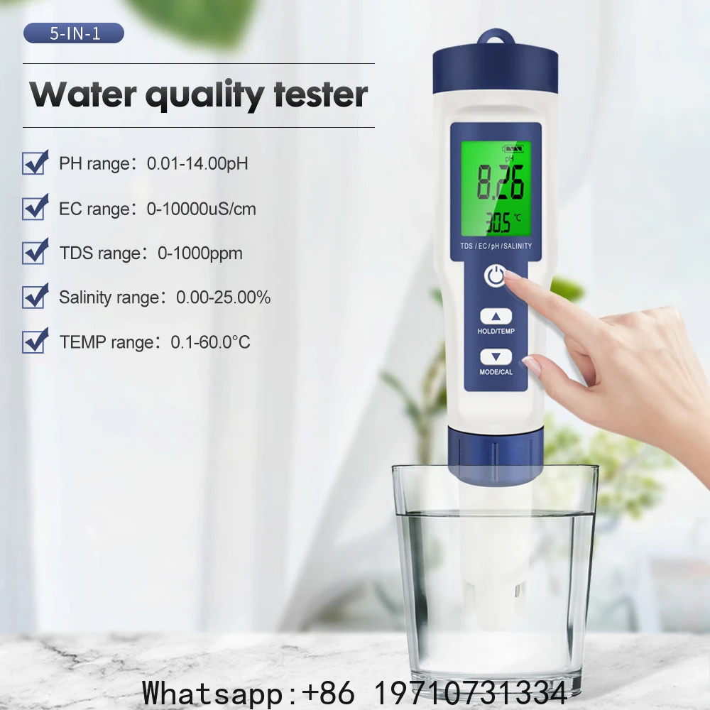 5 In 1 Digital PH Meter TDS EC - đánh giá và giá Ec Meter Digital