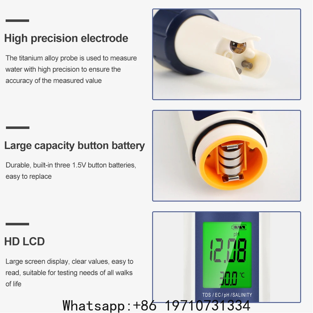 5 In 1 Digital PH Meter TDS EC - đánh giá và giá Ec Meter Digital