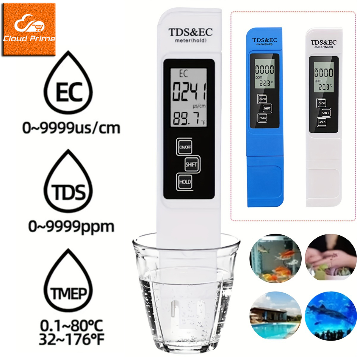 3in1 Water Quality Detection P - đánh giá và giá Ec Meter Digital