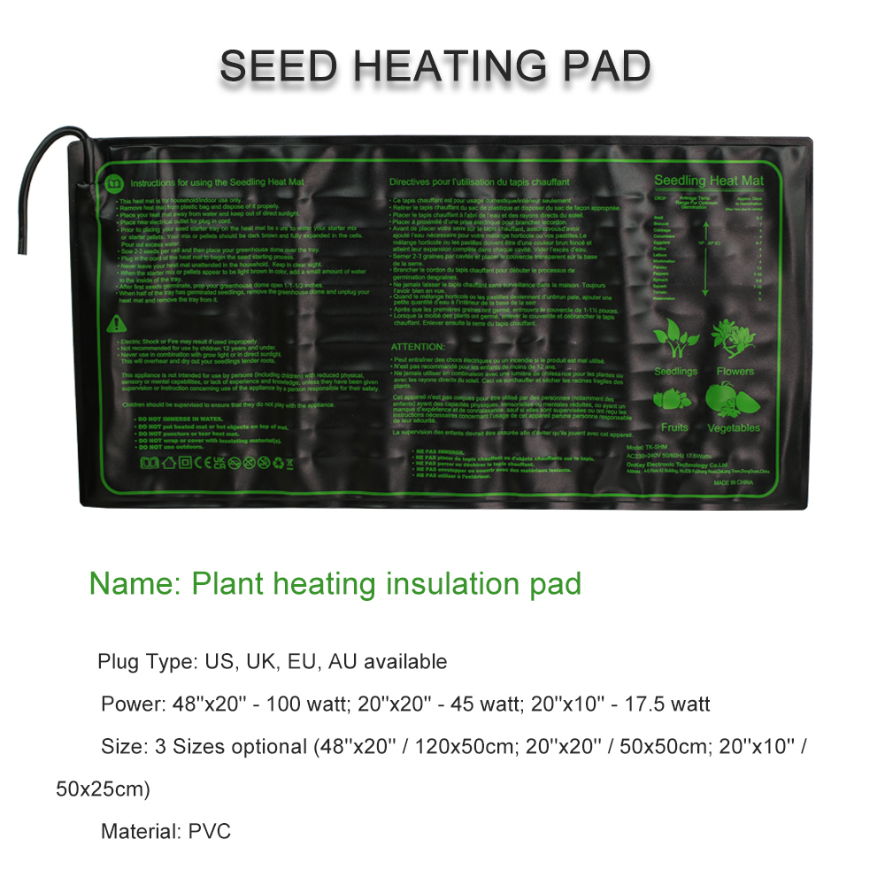 Cây Con Sưởi 3 Kích Cỡ Chống N - đánh giá và giá Seedling Heat Pad