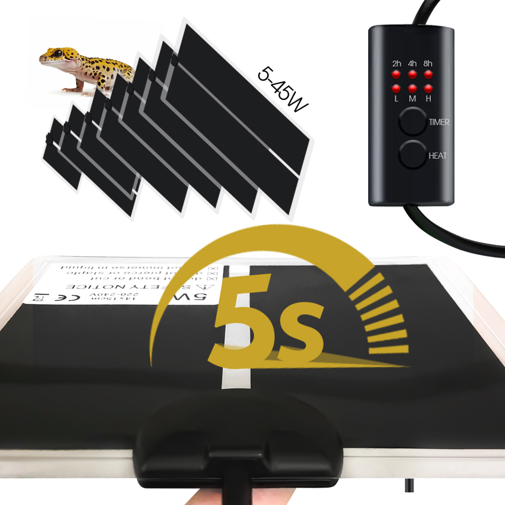 EU Plug 5-20W Reptiles Adjusta - đánh giá và giá Seedling Heat Pad