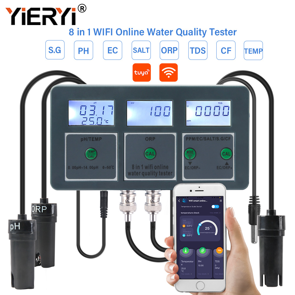 Yieryi WiFi Tuya Thông Minh Độ - đánh giá và giá Ec Meter Digital